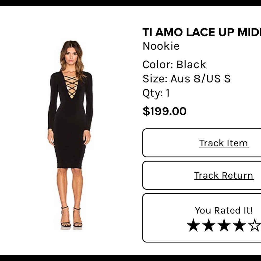 Nookie Ti Amo Lace Midi Dress